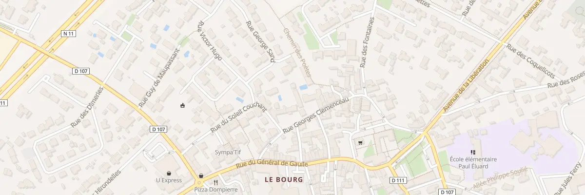 Plan du 6001F Rue Georges Clémenceau à Dompierre-sur-Mer