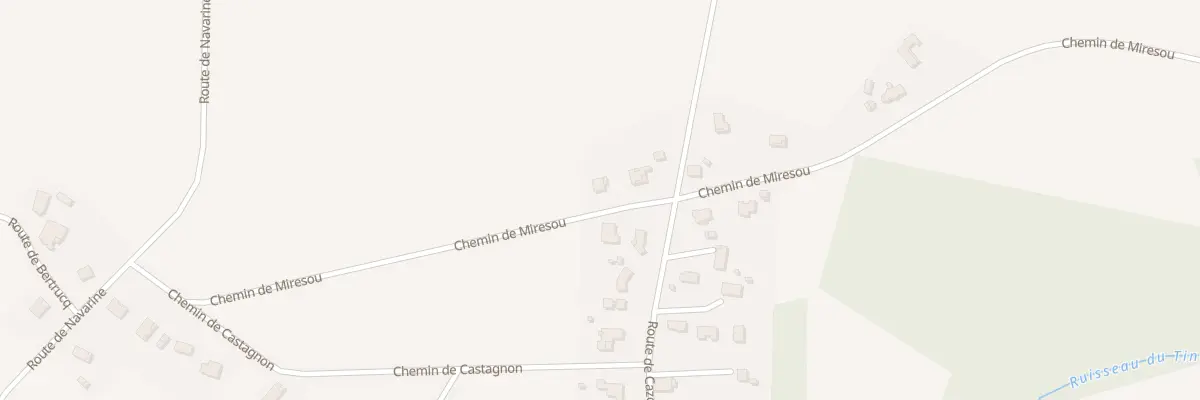 Plan du 44 Che de Miresou à Cagnotte