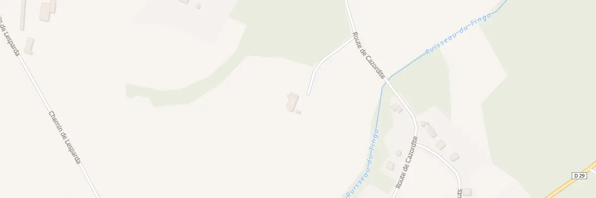 Plan du 771 Rte de Cazordite à Cagnotte