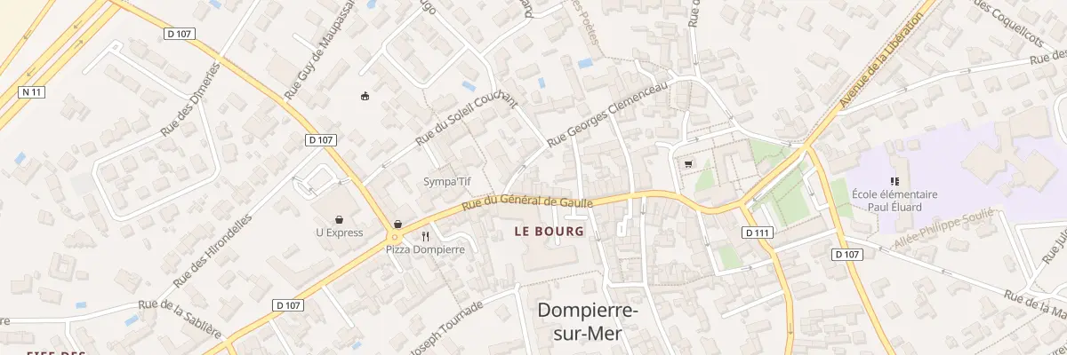 Plan du 6 Rue Georges Clémenceau à Dompierre-sur-Mer