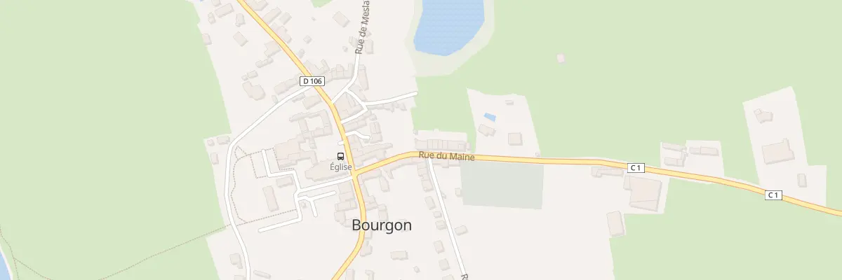 Plan du 1 Rue du Maine à Bourgon
