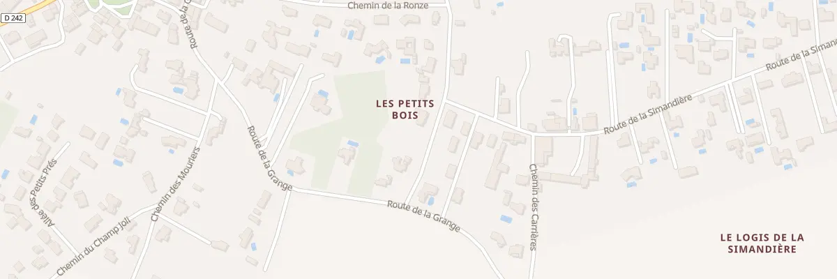Plan du 3T Rte des Petits Bois à Breuillet
