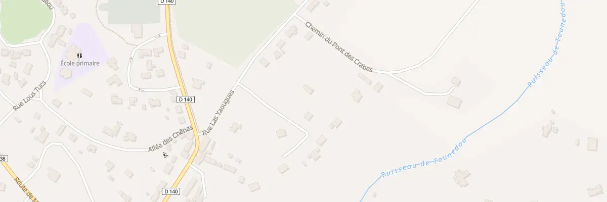 Plan du 96A Rue Las Yaougues à Onesse-Laharie