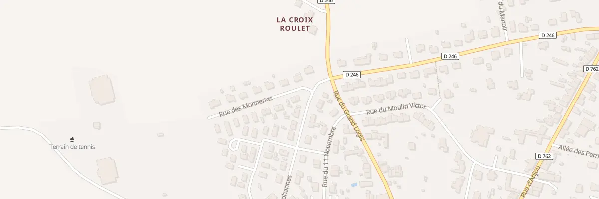 Plan du 1 Rue des Moneries à Beaupréau-en-Mauges