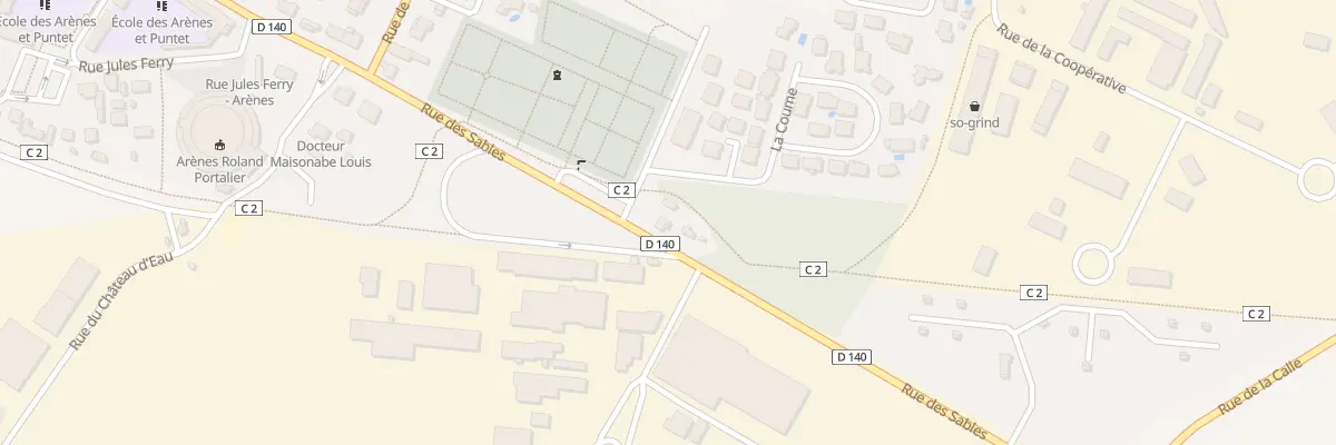 Plan du 621 Rue des Sables à Parentis-en-Born