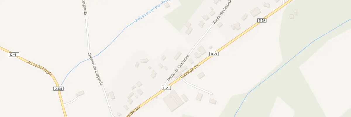 Plan du 95 Rte de Cazordite à Cagnotte