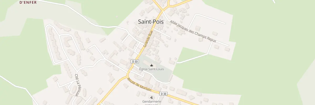 Plan du 5122 Le Bourg à Saint-Pois