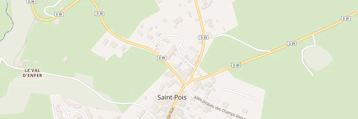 Plan du 5163 Le Bourg à Saint-Pois