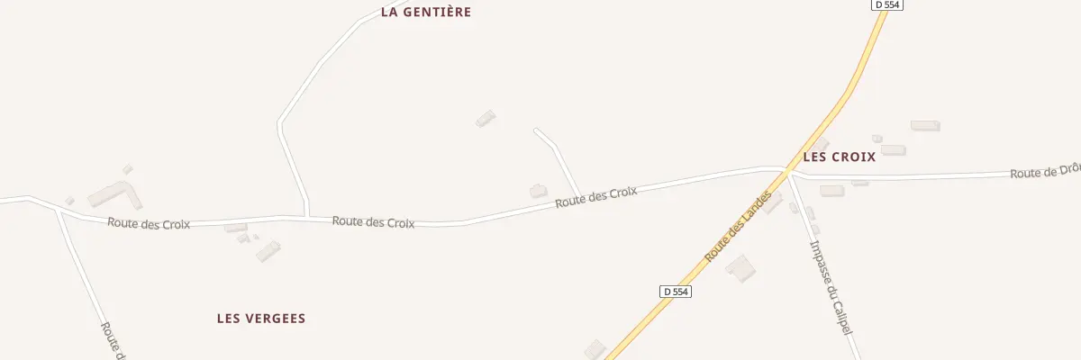 Plan du 5 Rte des Croix à Saint-Vigor-des-Monts