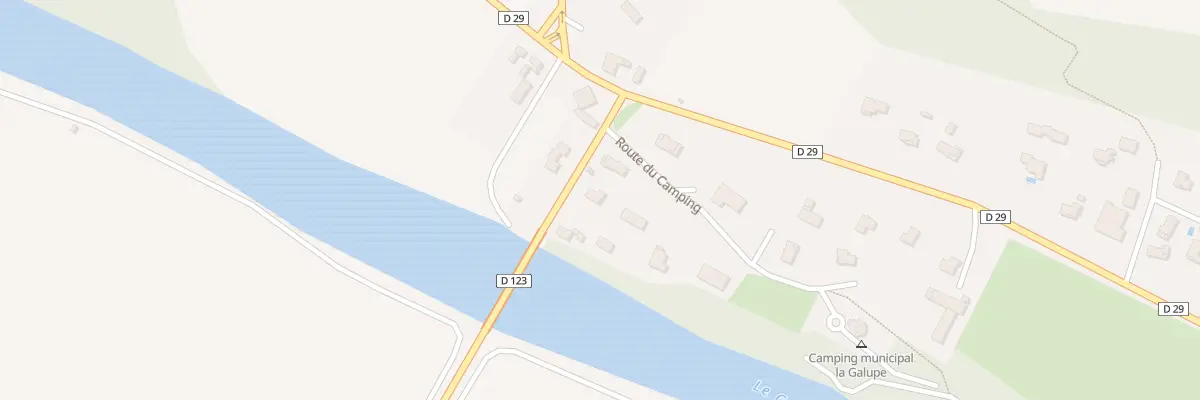 Plan du 42 Rte du Camping à Sorde-l’Abbaye