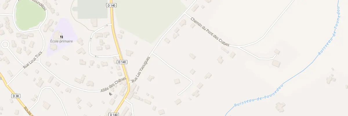 Plan du 98 Rue Las Yaougues à Onesse-Laharie