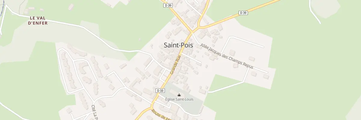 Plan du 5130 Le Bourg à Saint-Pois
