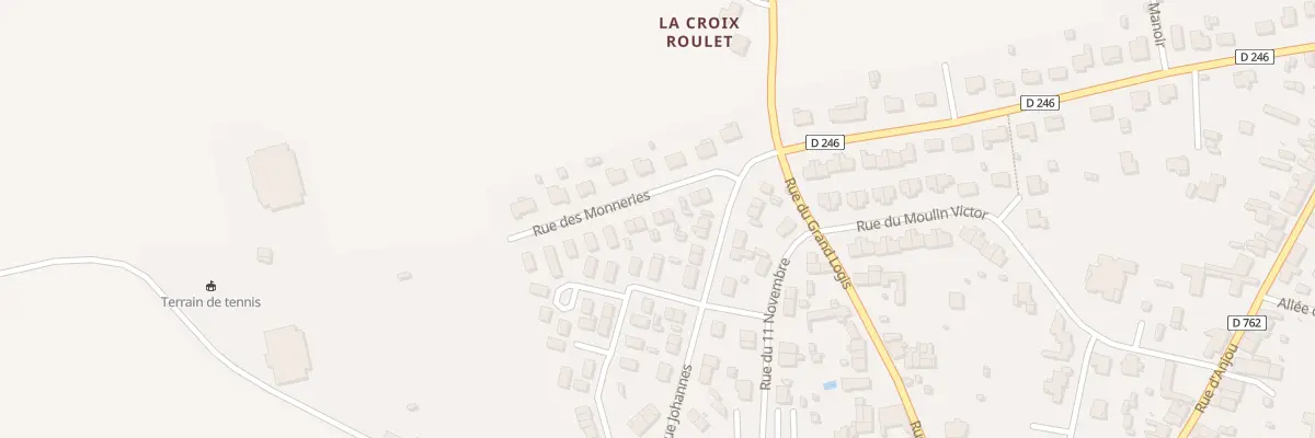 Plan du 7 Rue des Moneries à Beaupréau-en-Mauges