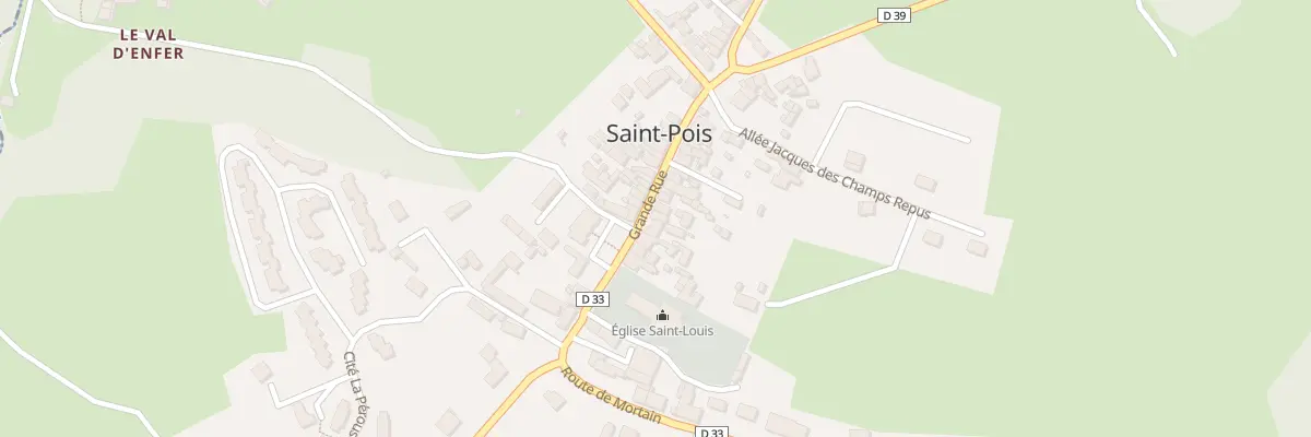 Plan du 5127 Le Bourg à Saint-Pois