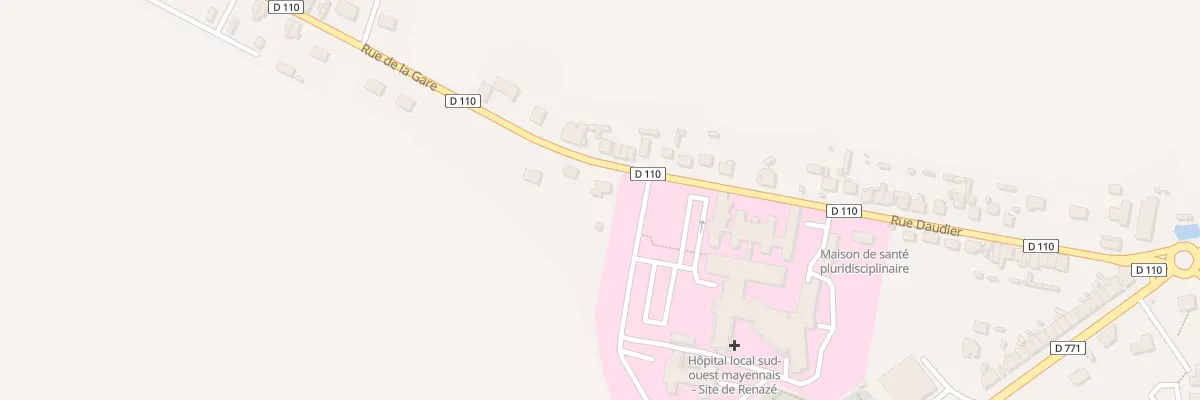 Plan du 2A Rue de la Gare à Renazé