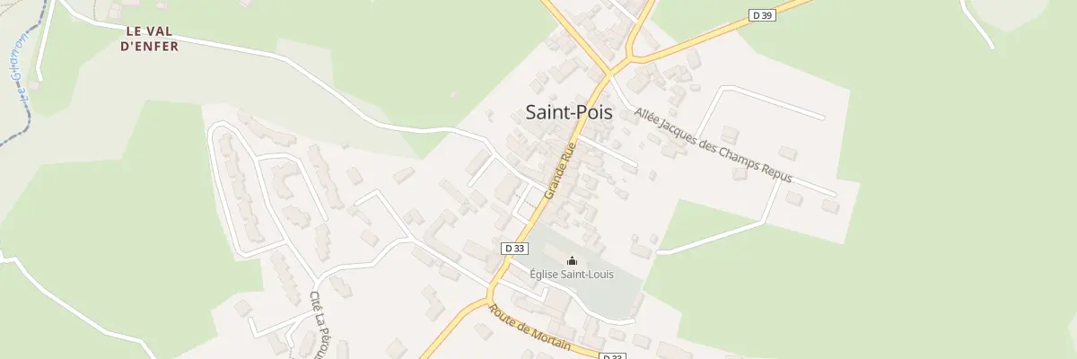 Plan du 5193 Le Bourg à Saint-Pois