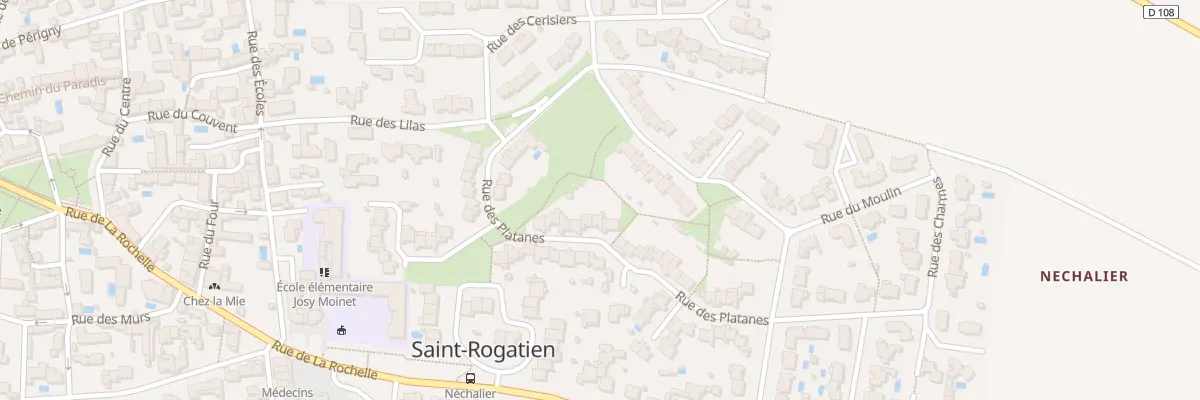 Plan du 26 Rue des Platanes à Saint-Rogatien