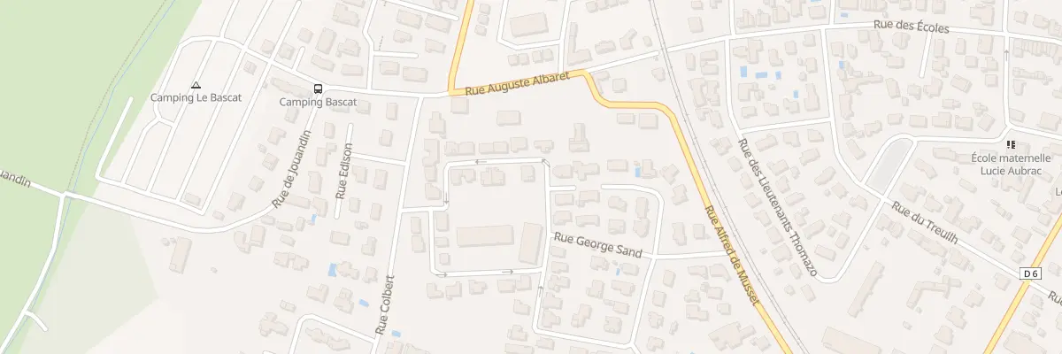 Plan du 12 Rue Anne-Marie Basque à Dax