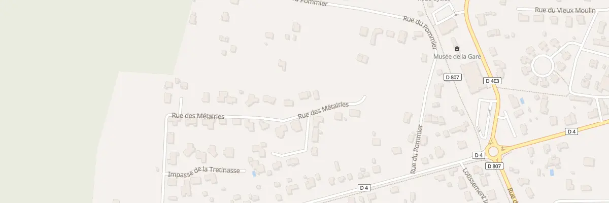 Plan du 20 Rue des Métairies à Hourtin