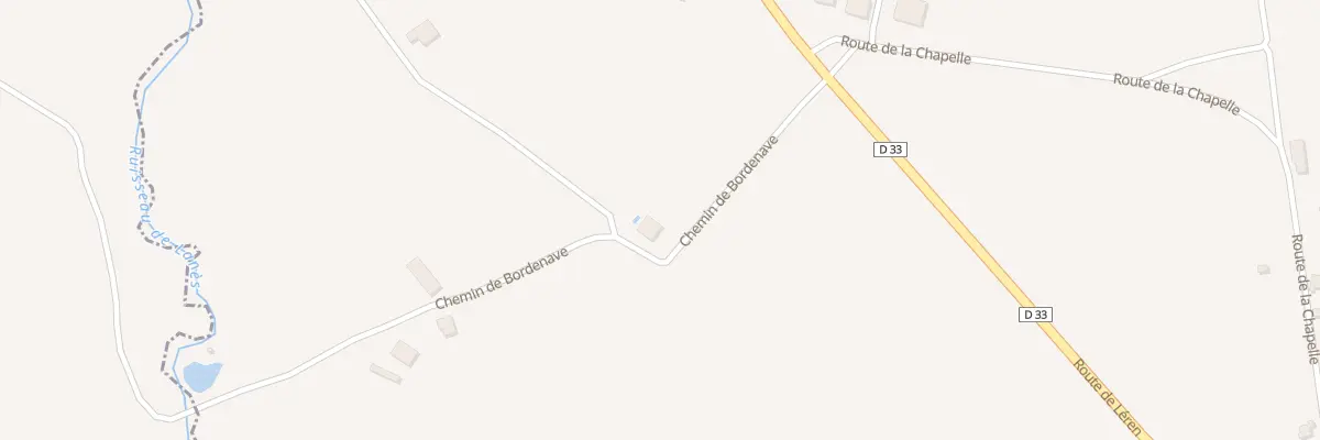 Plan du 164 Che de Bordenave à Sorde-l’Abbaye