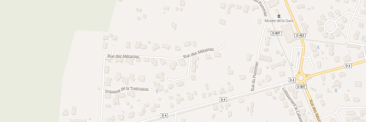 Plan du 21 Rue des Métairies à Hourtin