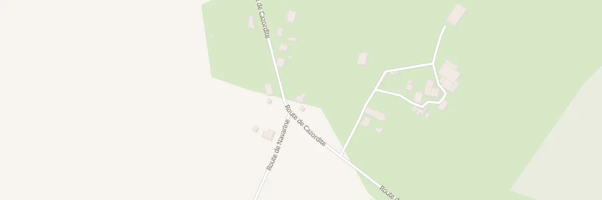 Plan du 1840 Rte de Cazordite à Cagnotte