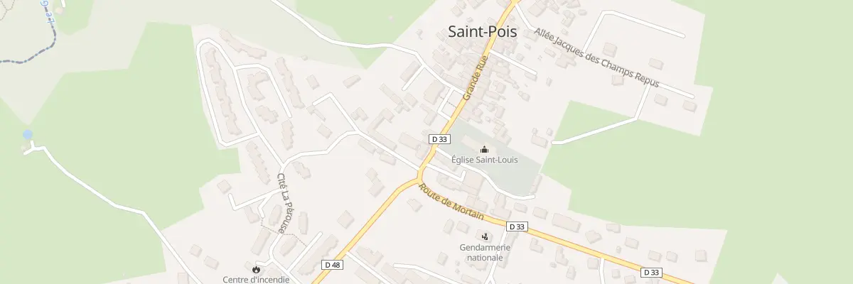 Plan du 5196 Le Bourg à Saint-Pois