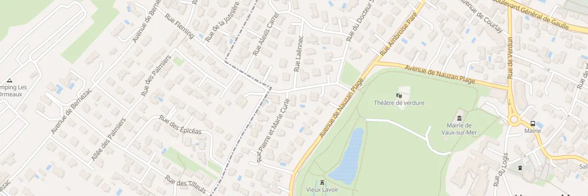 Plan du 13 Rue Pierre et Marie Curie à Vaux-sur-Mer
