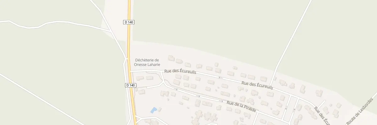 Plan du 384 Rue des Ecureuils à Onesse-Laharie