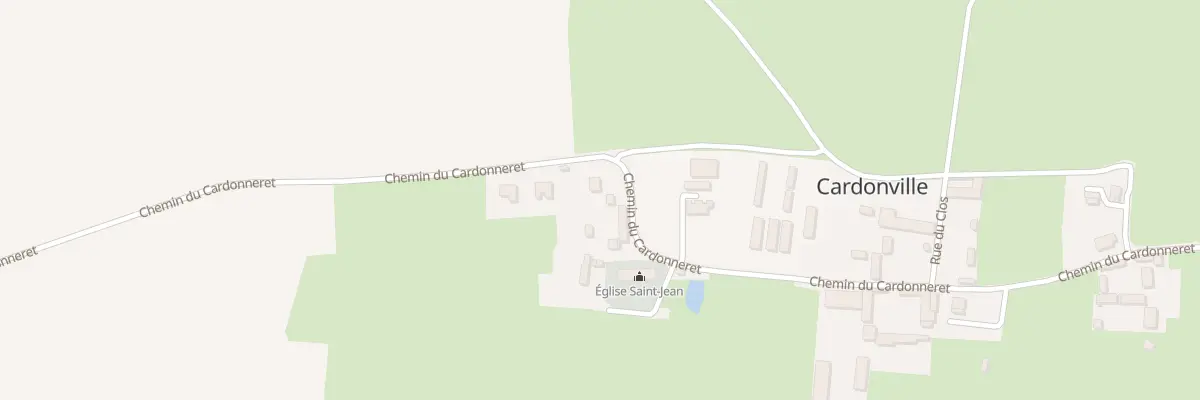 Plan du 5 Che du Cardonneret à Cardonville