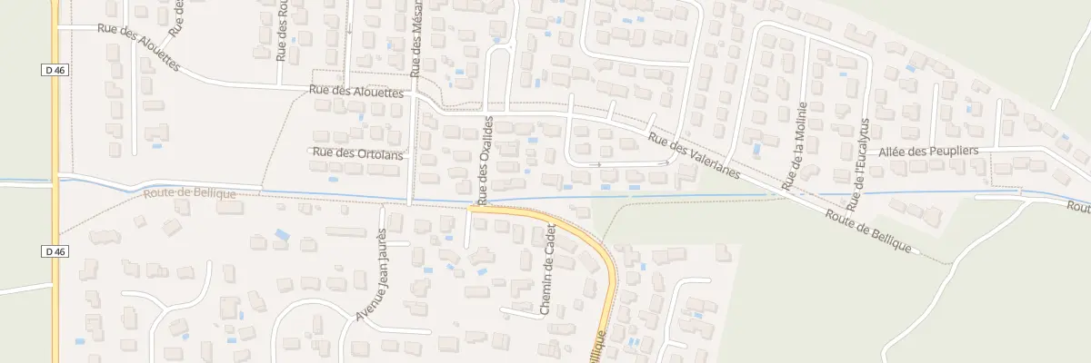 Plan du 44 Rue de la Silène à Parentis-en-Born
