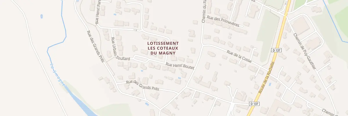 Plan du 2 Rue Jérôme Bujeaud à Saint-Jean-d’Hermine
