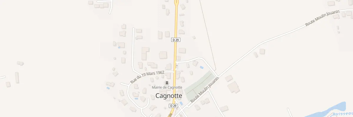 Plan de Rte de Dax à Cagnotte