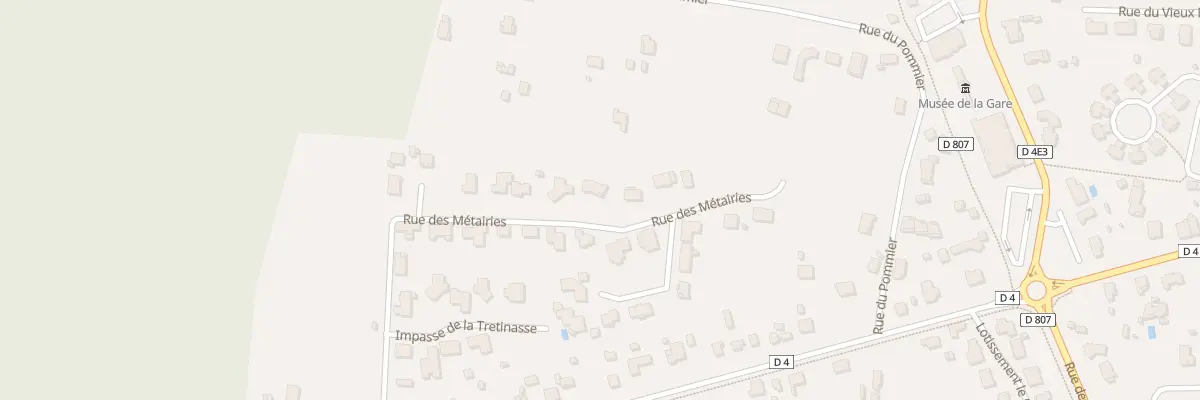 Plan du 16 Rue des Métairies à Hourtin