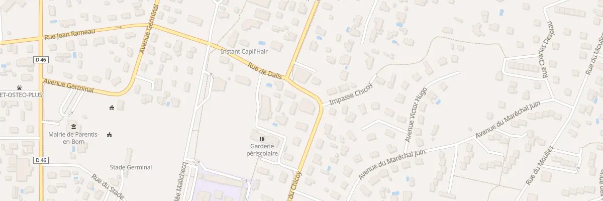 Plan du 407 Rue du Chicoy à Parentis-en-Born