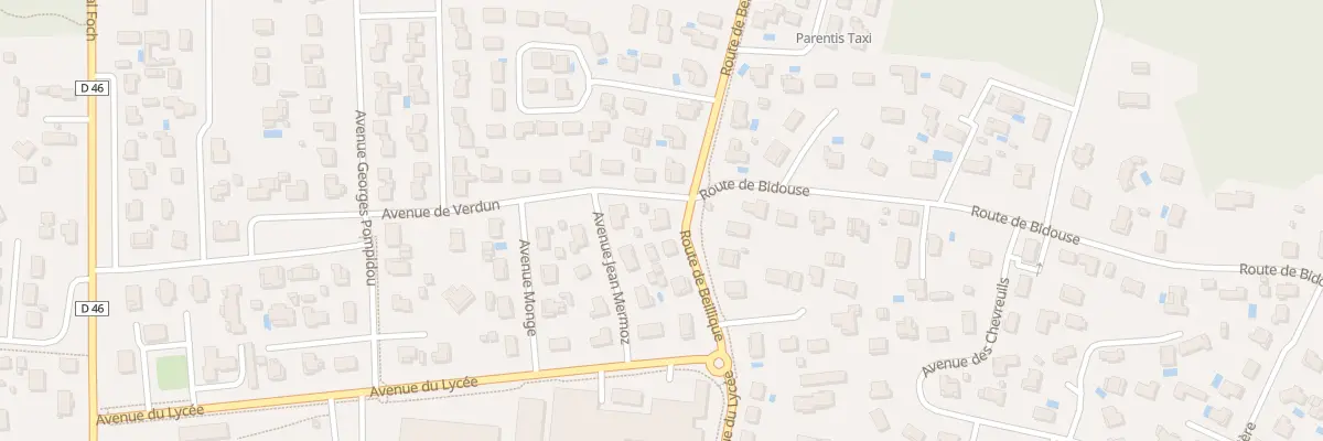 Plan du 220 Av de Verdun à Parentis-en-Born