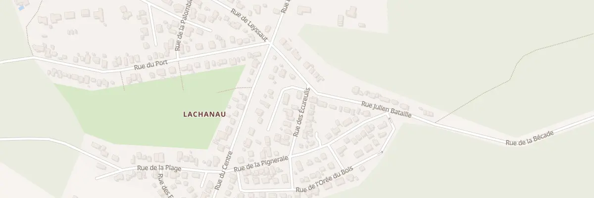 Plan du 1 Rue des Ecureuils à Hourtin