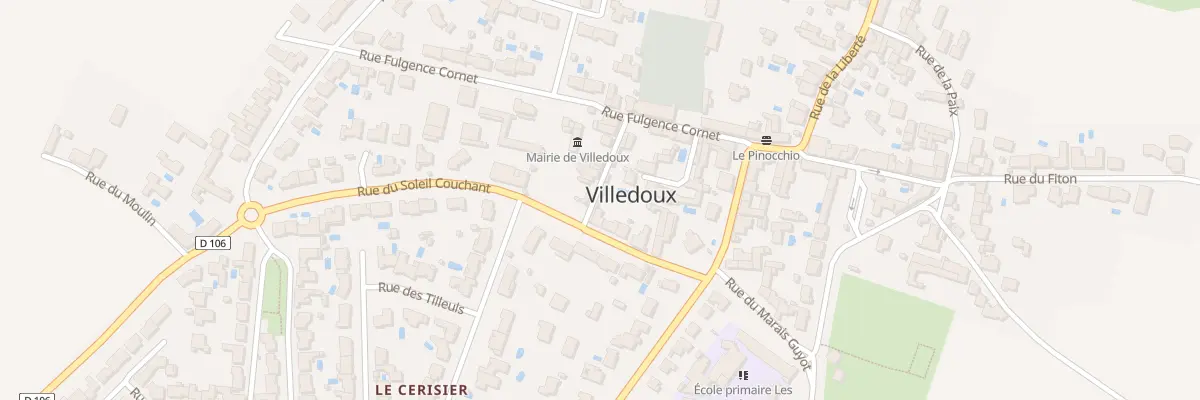 Plan du 1 Rue de la Mairie à Villedoux