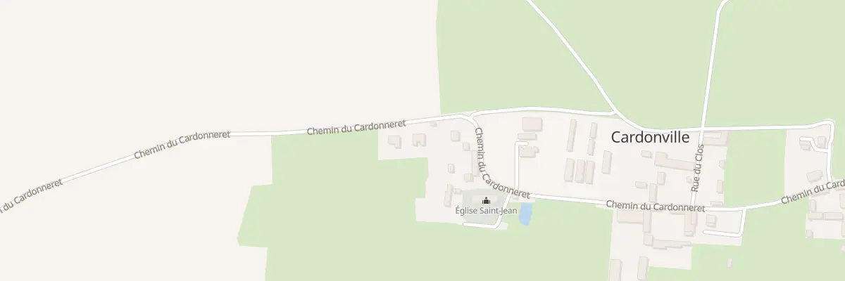 Plan du 3 Che du Cardonneret à Cardonville