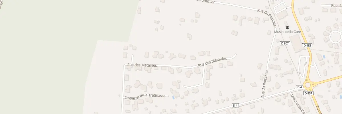 Plan du 14 Rue des Métairies à Hourtin