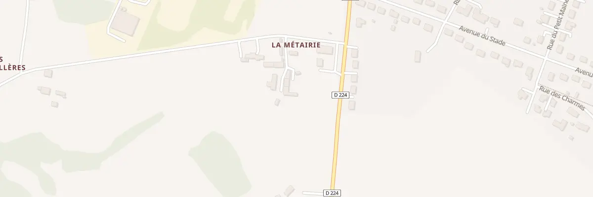 Plan du 10 La Métairie Trouillet à Pontmain