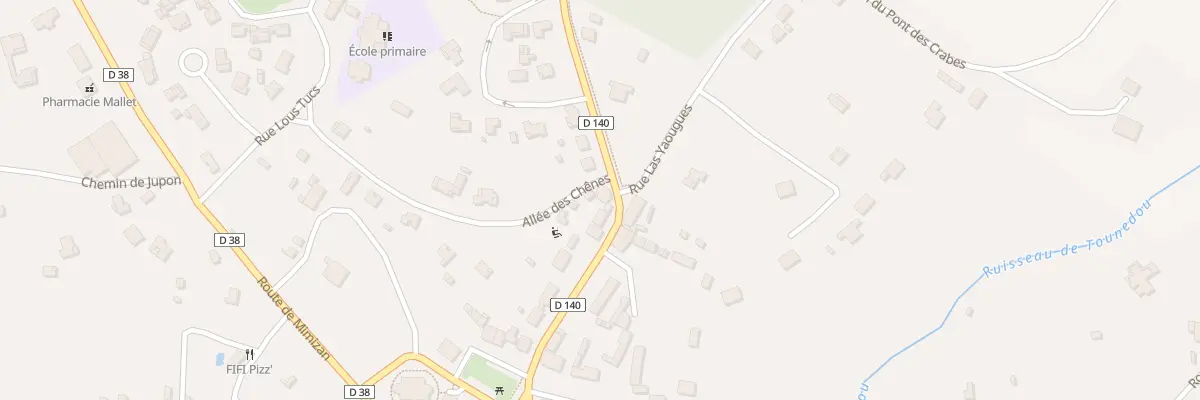 Plan du 363 Rue des Ecoles à Onesse-Laharie