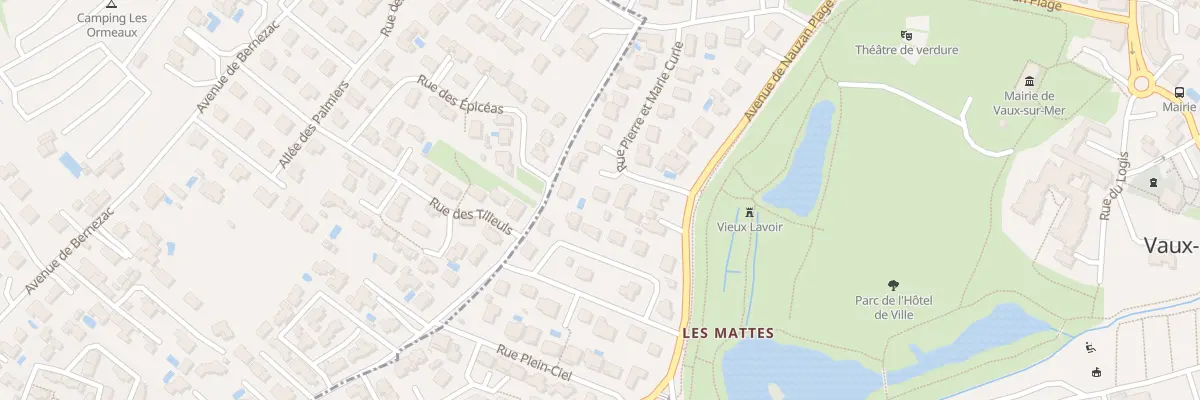 Plan du 8 Rue Pierre et Marie Curie à Vaux-sur-Mer