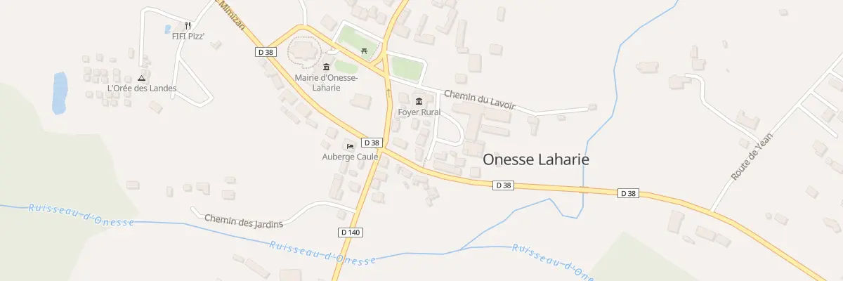 Plan du 110 Che de l’Aquitaine à Onesse-Laharie