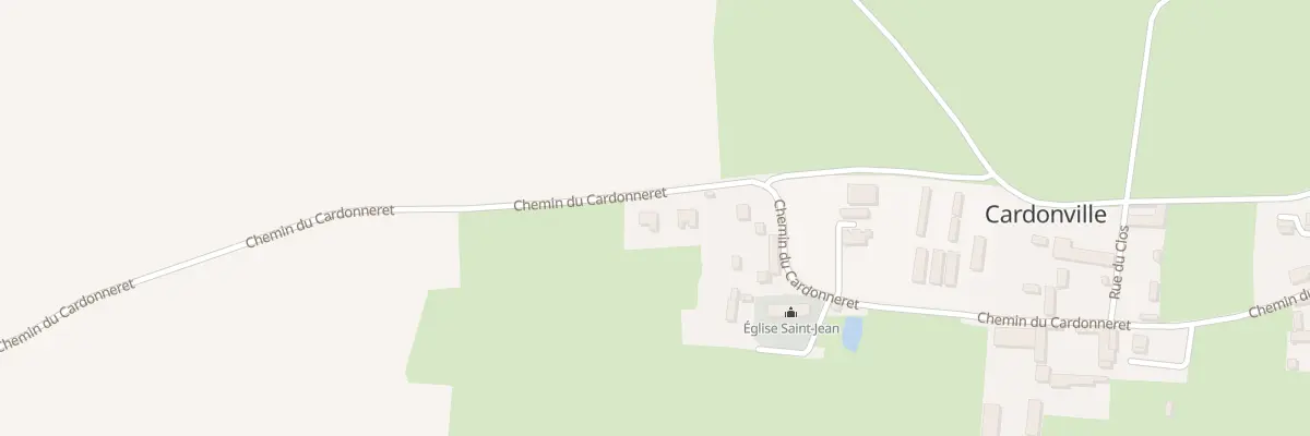 Plan du 1 Che du Cardonneret à Cardonville