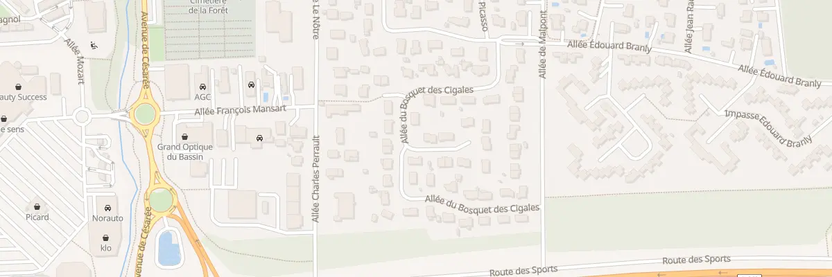 Plan du 15B All du Bosquet des Cigales à Gujan-Mestras