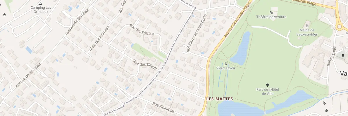 Plan du 10 Rue Pierre et Marie Curie à Vaux-sur-Mer