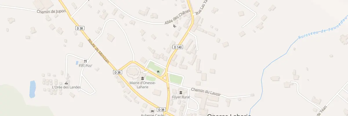 Plan du 212 Rue des Ecoles à Onesse-Laharie