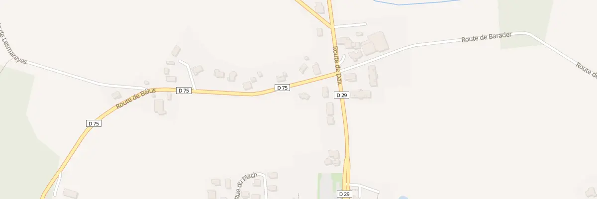 Plan du 65 Rte de Bélus à Cagnotte