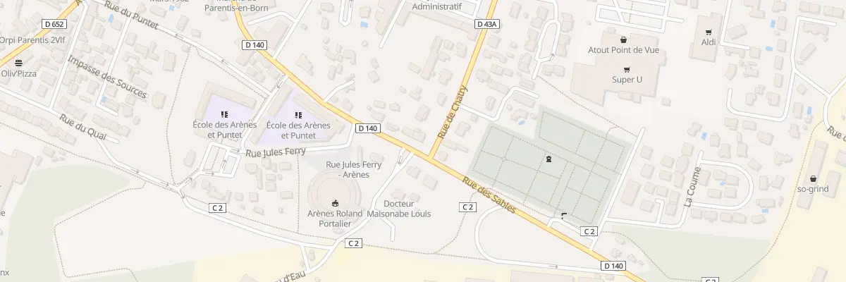 Plan du 349 Rue des Sables à Parentis-en-Born